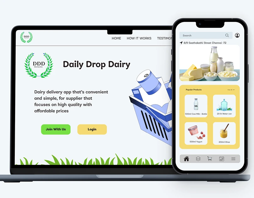 Daily Drop Dairy Mobile App